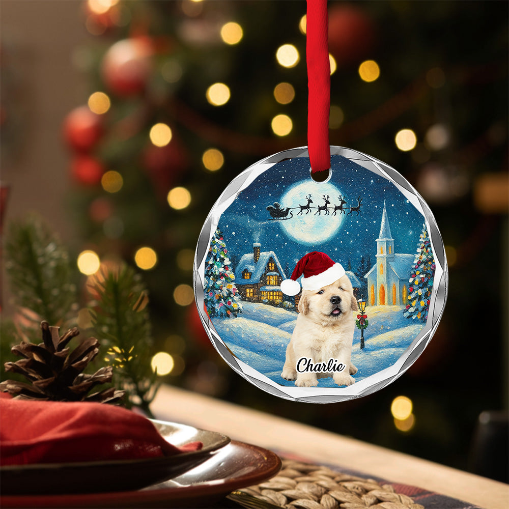 Falling In Me Photo - Personalized Custom Glass Ornament