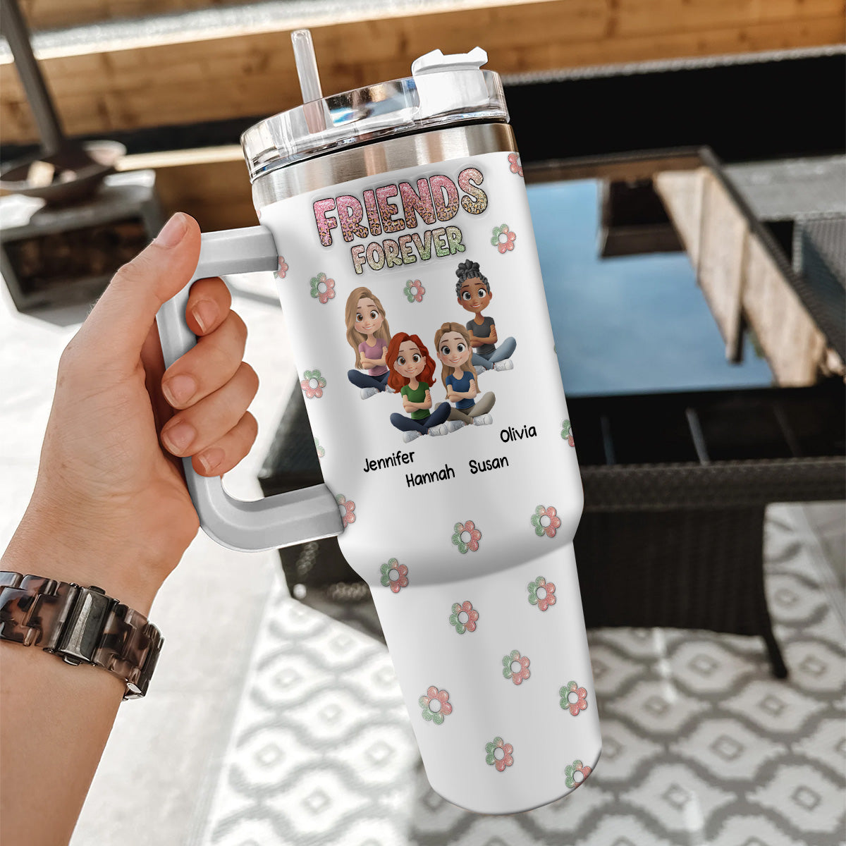 Always My Bestfriend - Personalized Custom 3D Inflated Effect Tumbler