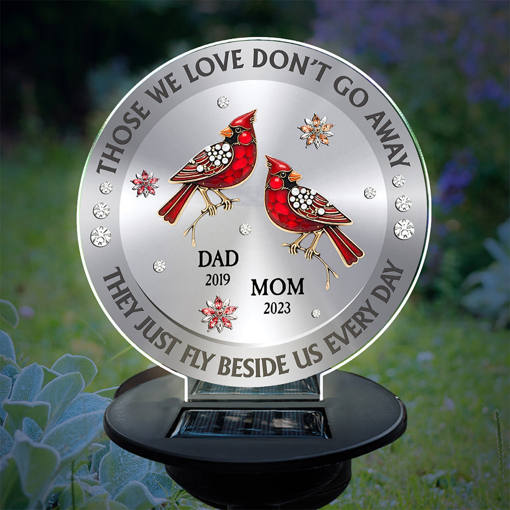Those We Love Beside Us Every Day - Personalized Custom Solar Light