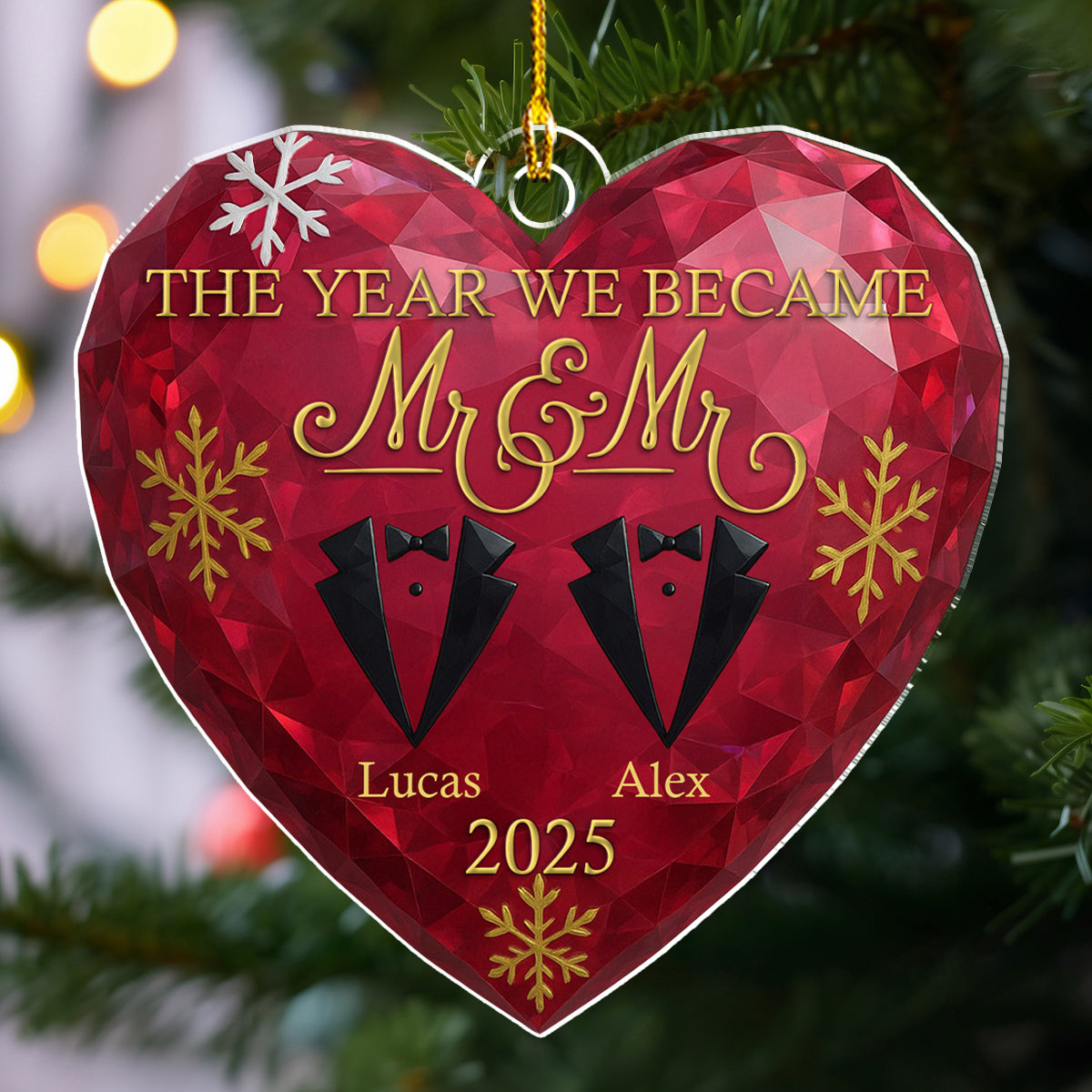 The Year We Became - Personalized Custom Acrylic Ornament