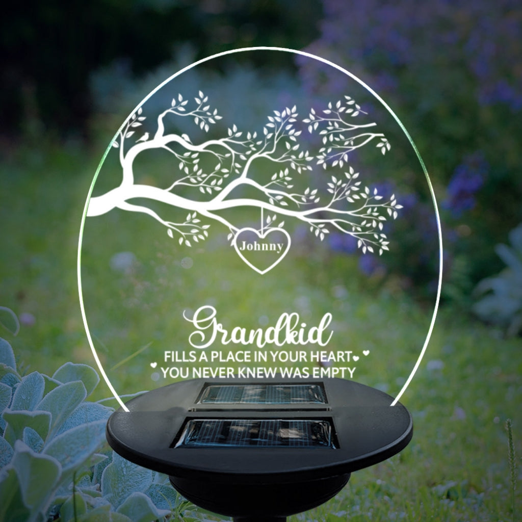 Grandkids Make Life More Grand - Personalized Custom Solar Light