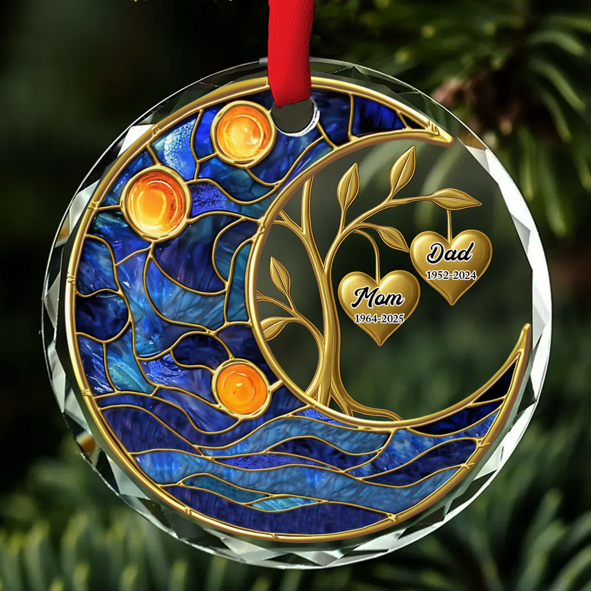 Miss You Everyday - Personalized Custom Glass Ornament