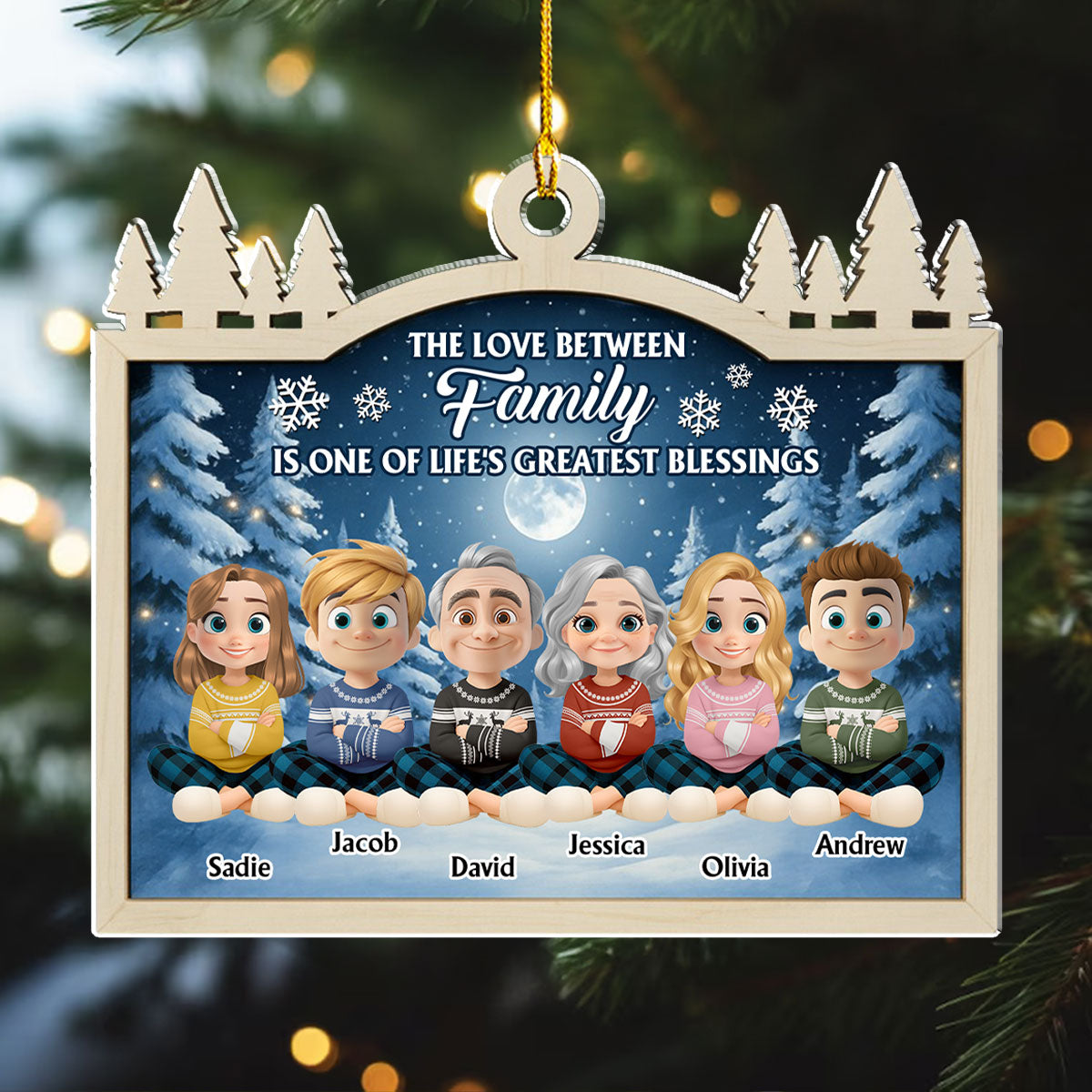 The Greatest Gift Gave Us - Personalized Custom Acrylic Ornament