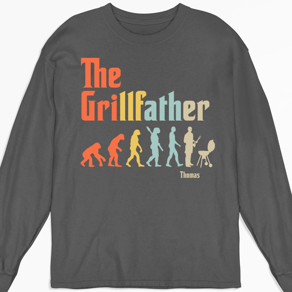 Grilling Dad Evolution - Personalized Custom Shirt