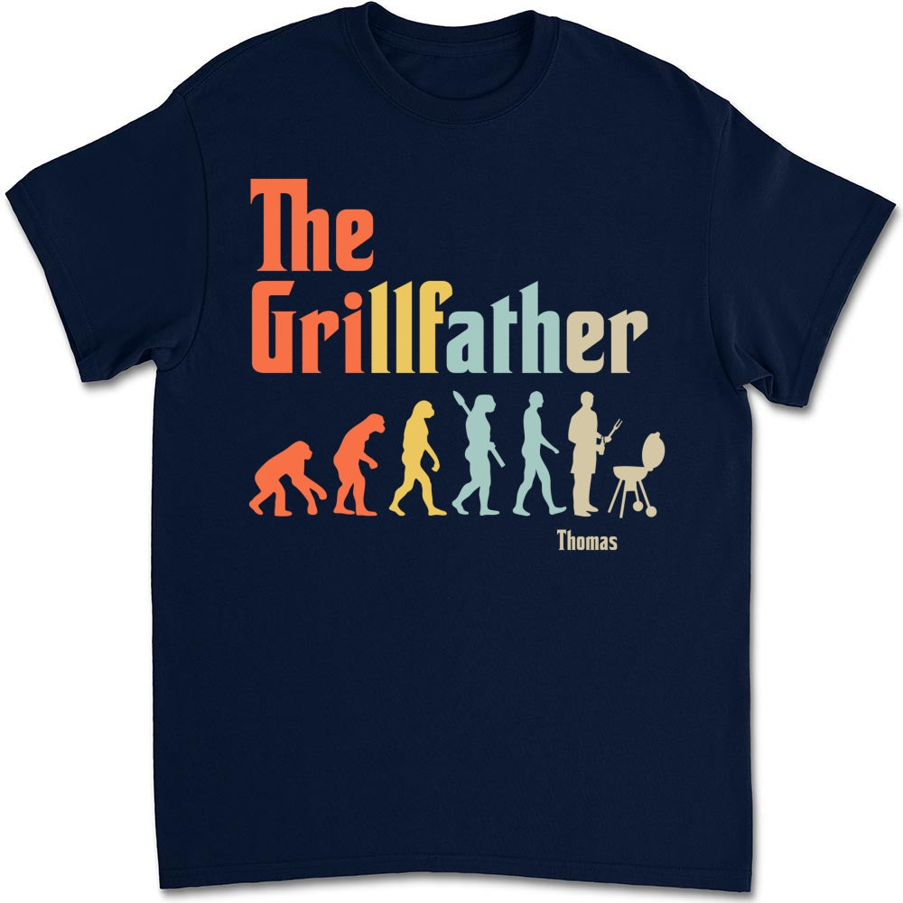 Grilling Dad Evolution - Personalized Custom Shirt