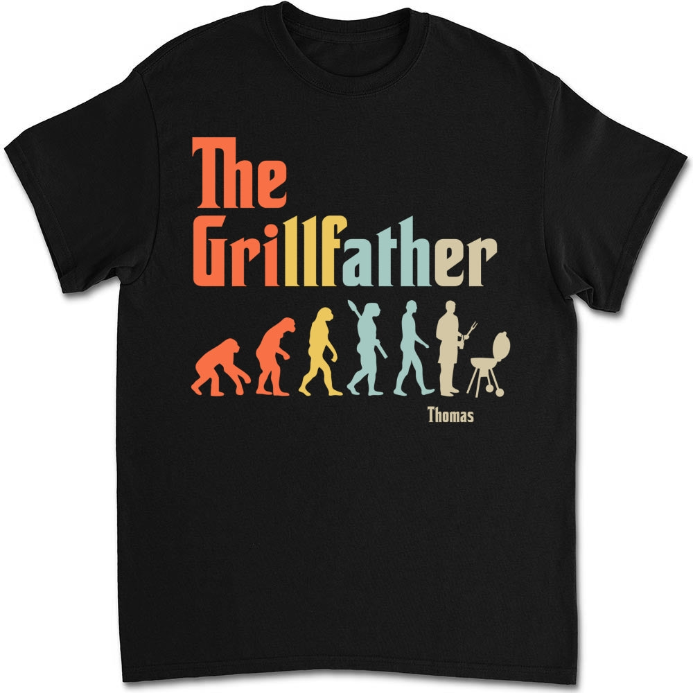Grilling Dad Evolution - Personalized Custom Shirt