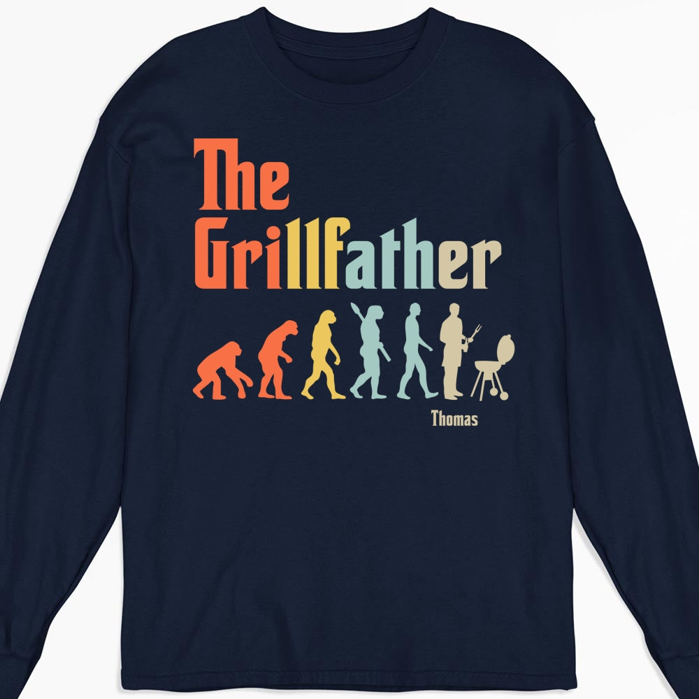 Grilling Dad Evolution - Personalized Custom Shirt