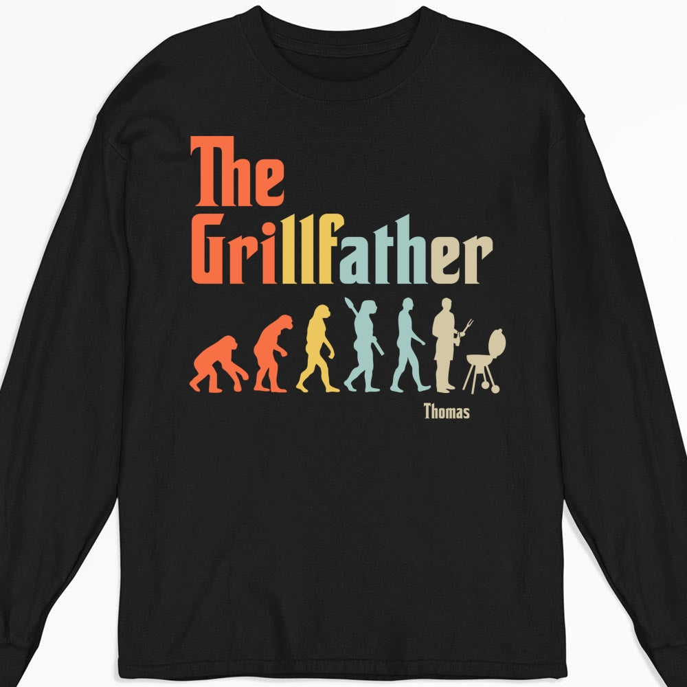 Grilling Dad Evolution - Personalized Custom Shirt