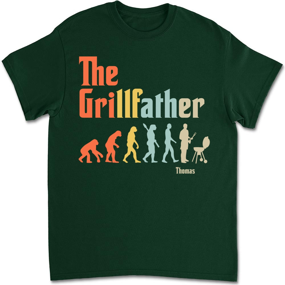 Grilling Dad Evolution - Personalized Custom Shirt