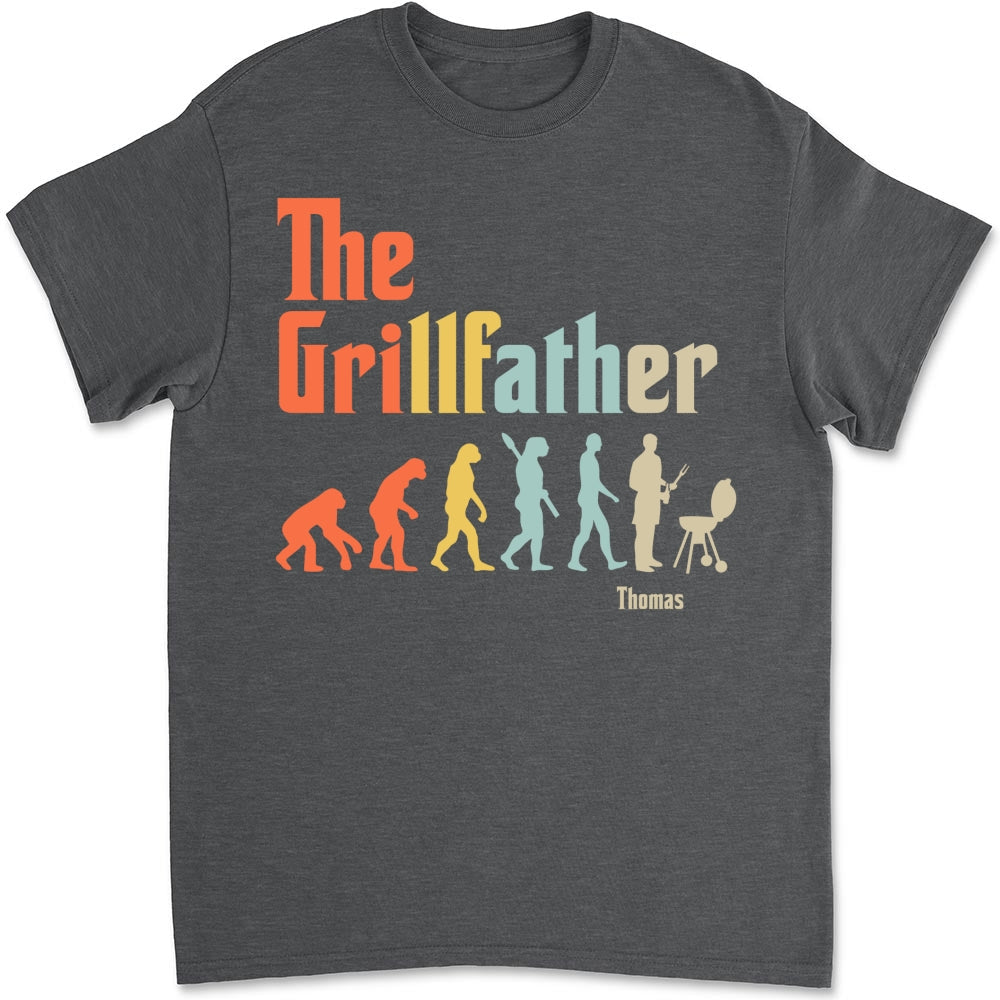 Grilling Dad Evolution - Personalized Custom Shirt