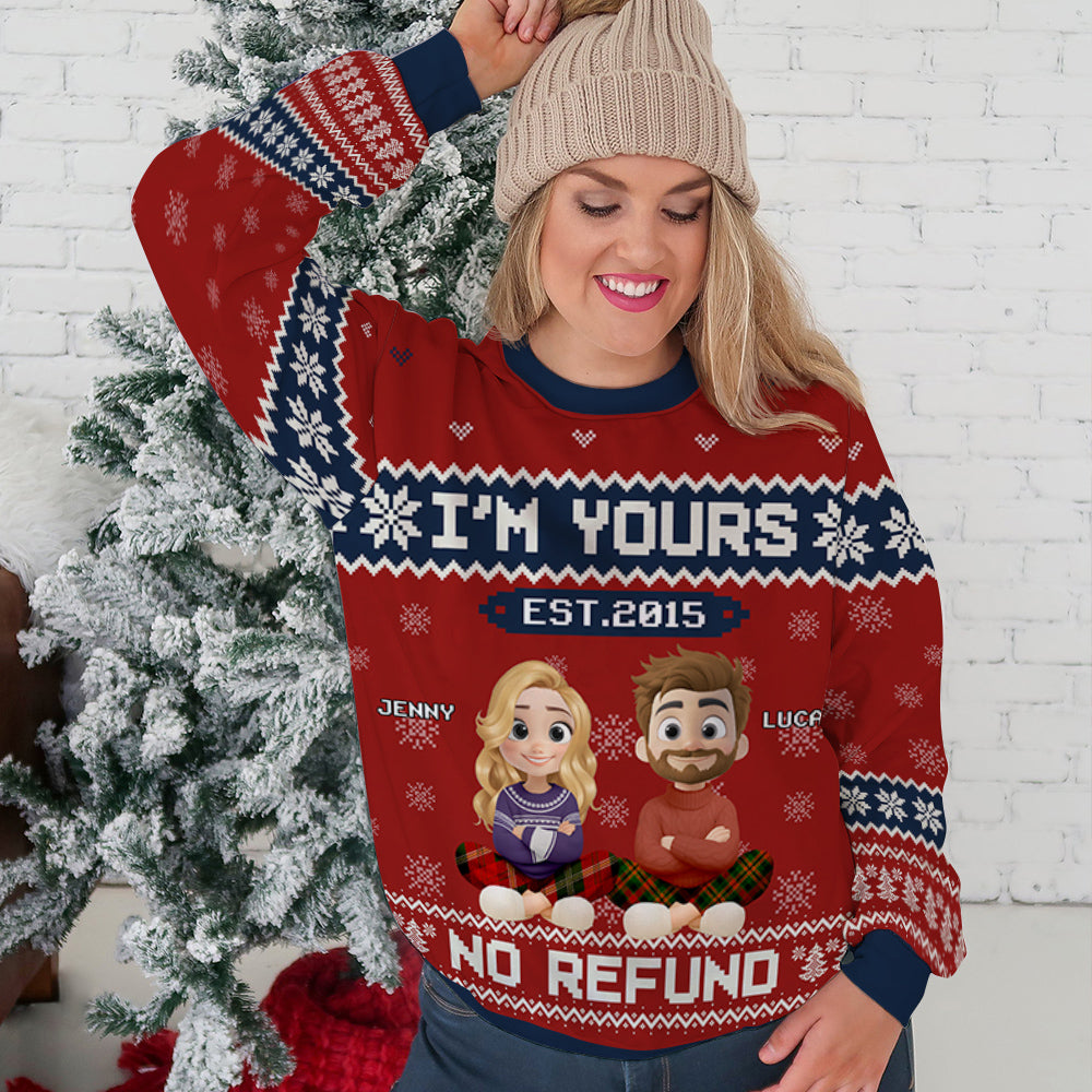 No Return I Am Yours - Personalized Custom All-Over-Print Sweatshirt