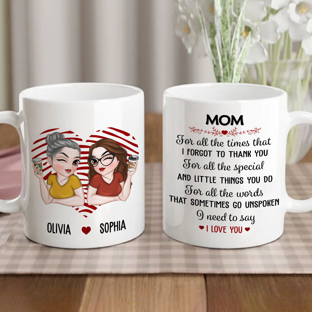 Your Love Means The World - Personalized Custom Coffee Mug