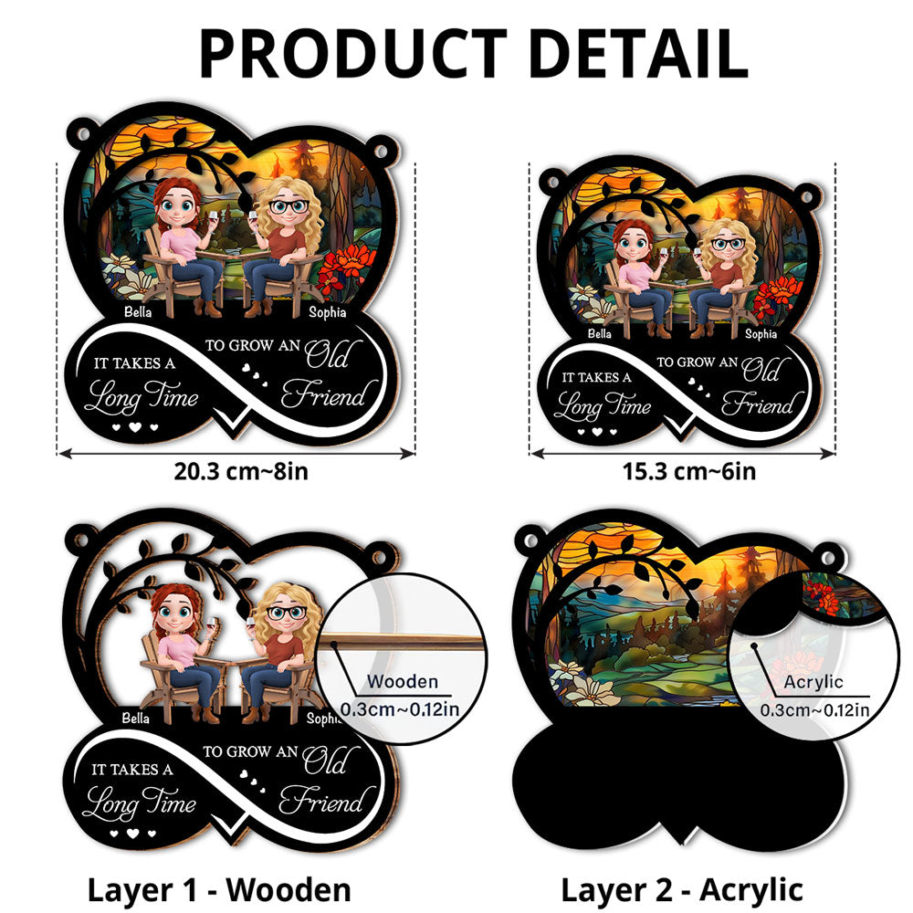 Grow An Old Friend  - Personalized Custom Suncatcher