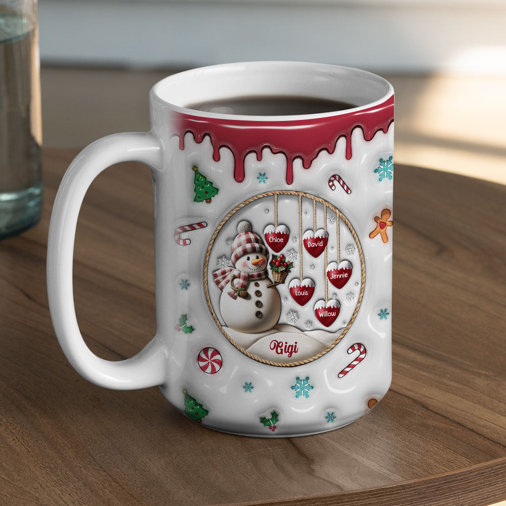 Snowman - Personalized Custom 3D Inflated Effect Mug