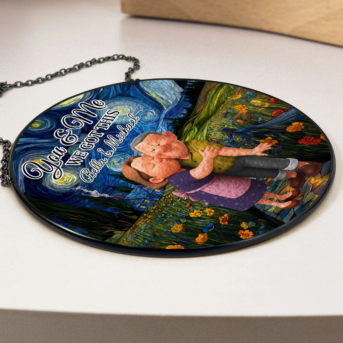 We Are Together For The Last - Personalized Custom Window Hanging Suncatcher