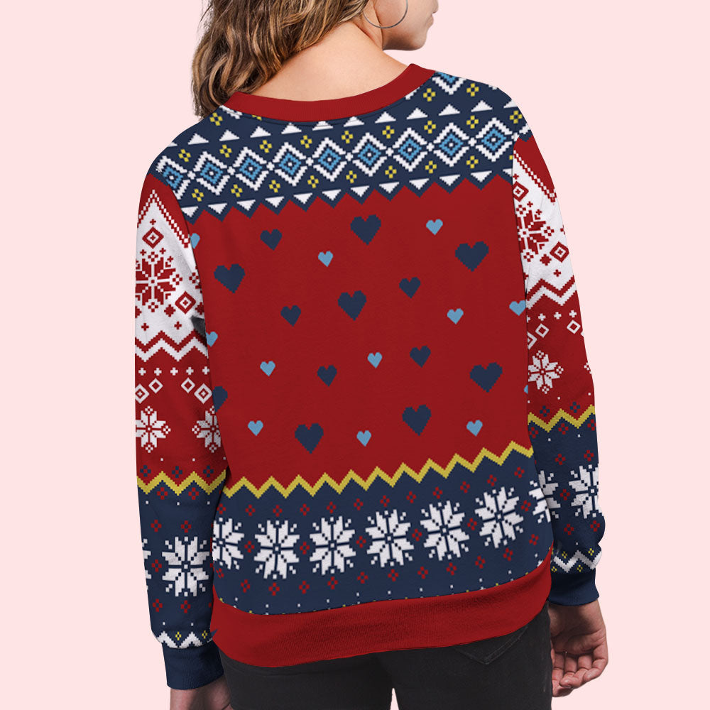 Congrats On Being My Besties - Personalized Custom All-Over-Print Sweatshirt