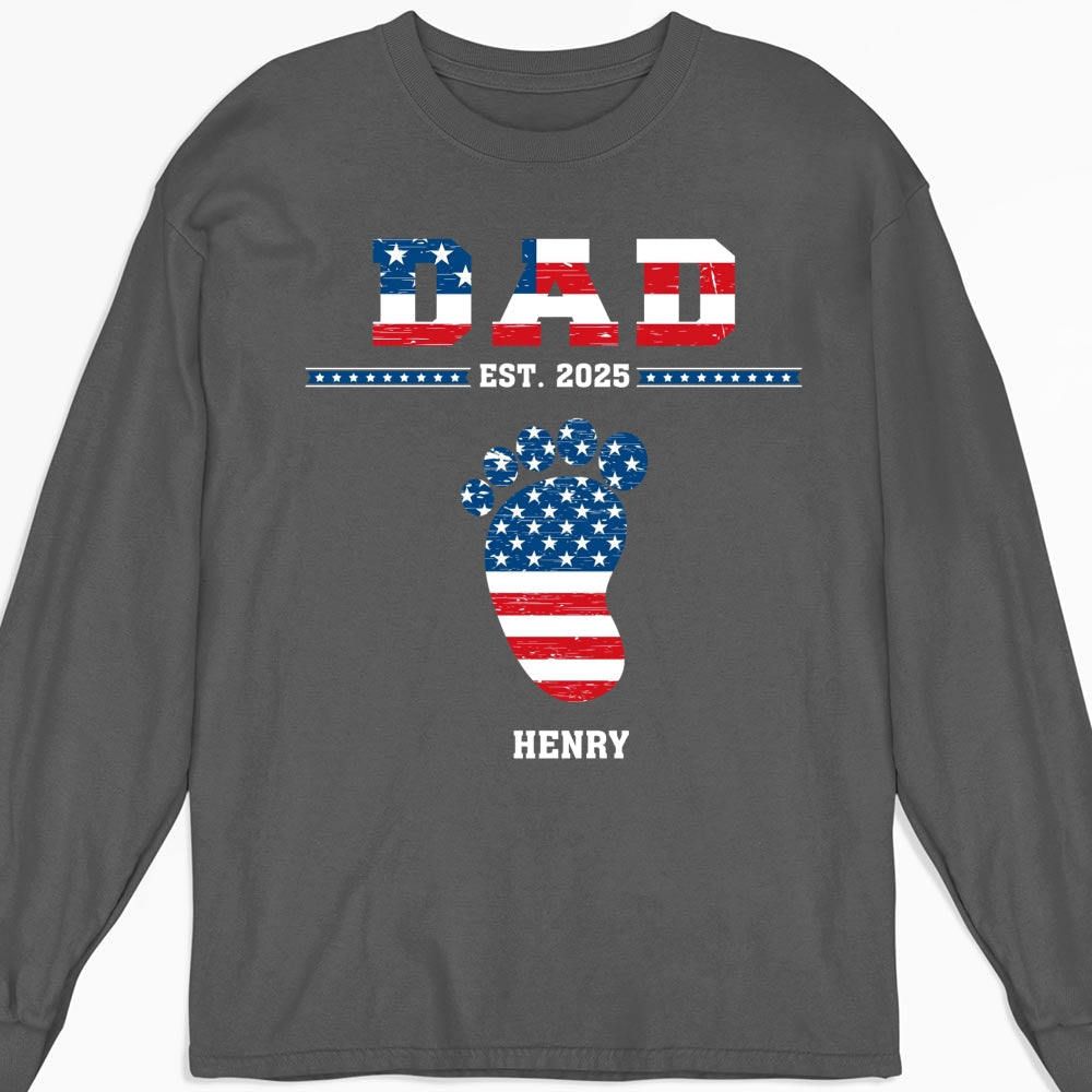 Grandpa With Grandkids - Personalized Custom Shirt