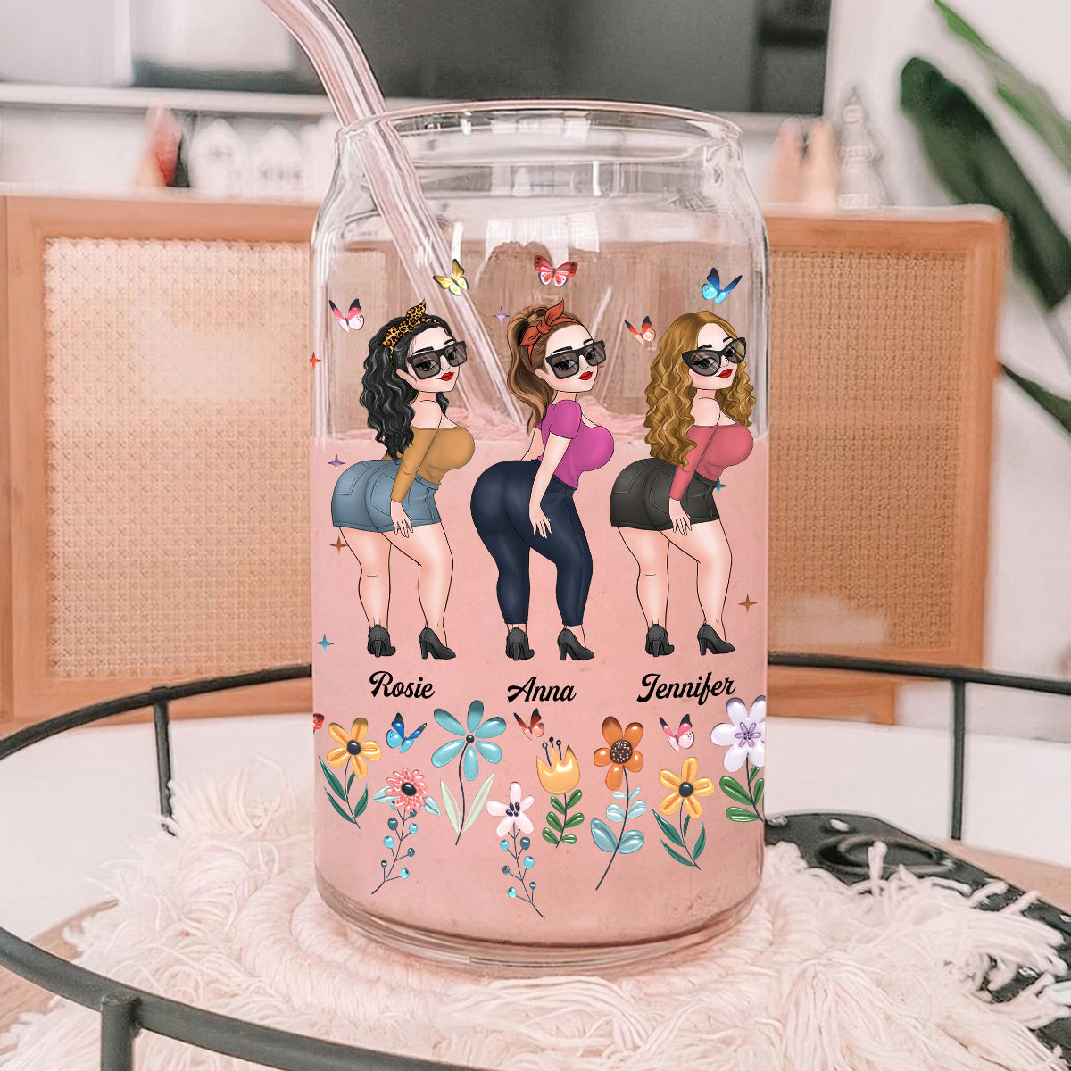 Friends Slay Together - Personalized Custom Glass Can