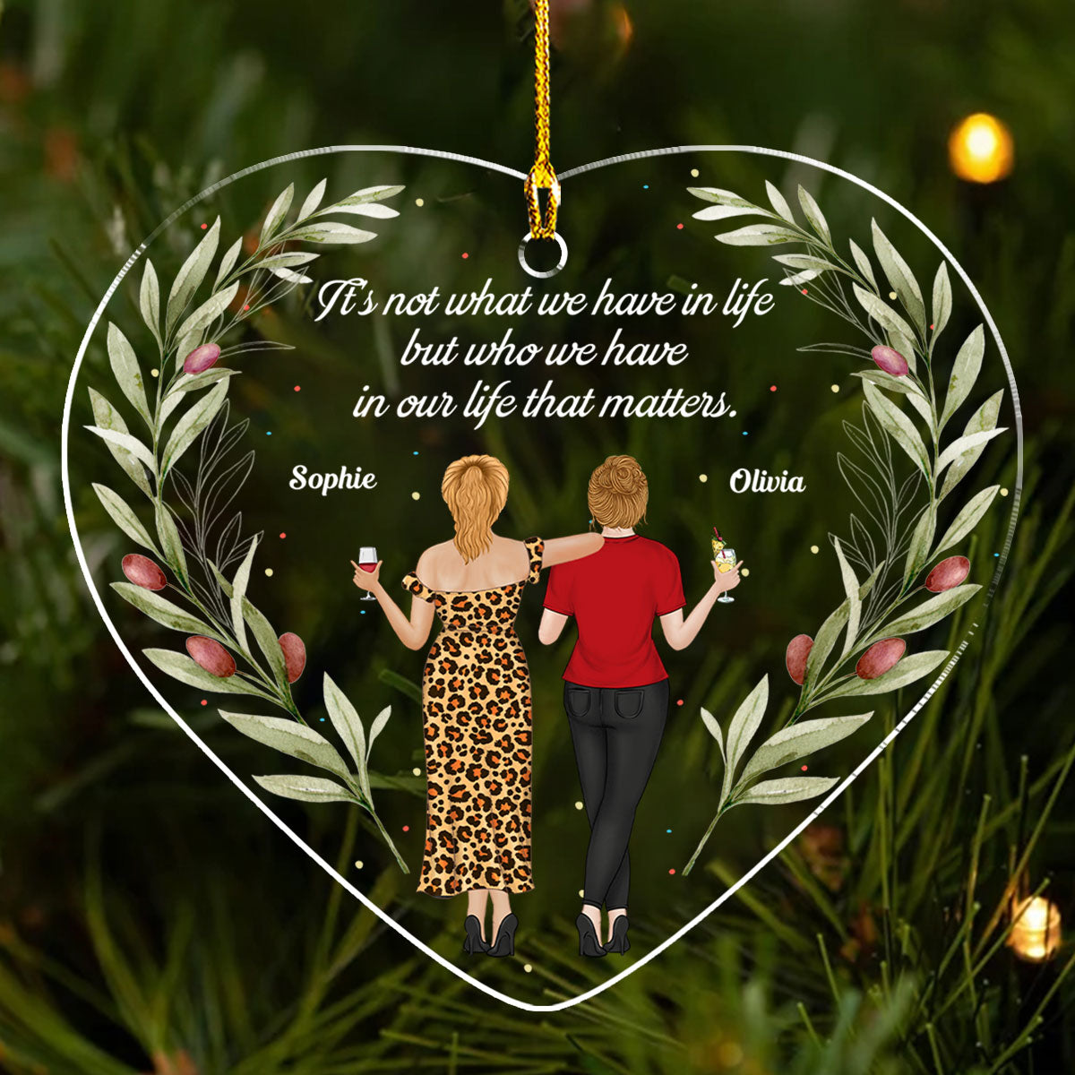 Who We Have In Our Life That Matters - Personalized Custom Acrylic Ornament
