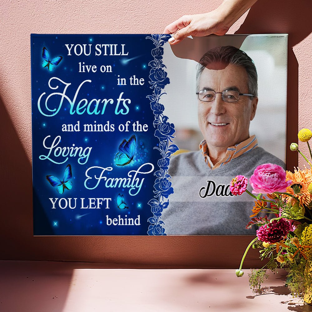 Hearts And Minds - Personalized Custom Photo Canvas