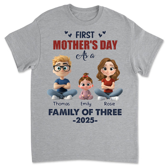 First Mother Day As A Family - Personalized Custom Shirt