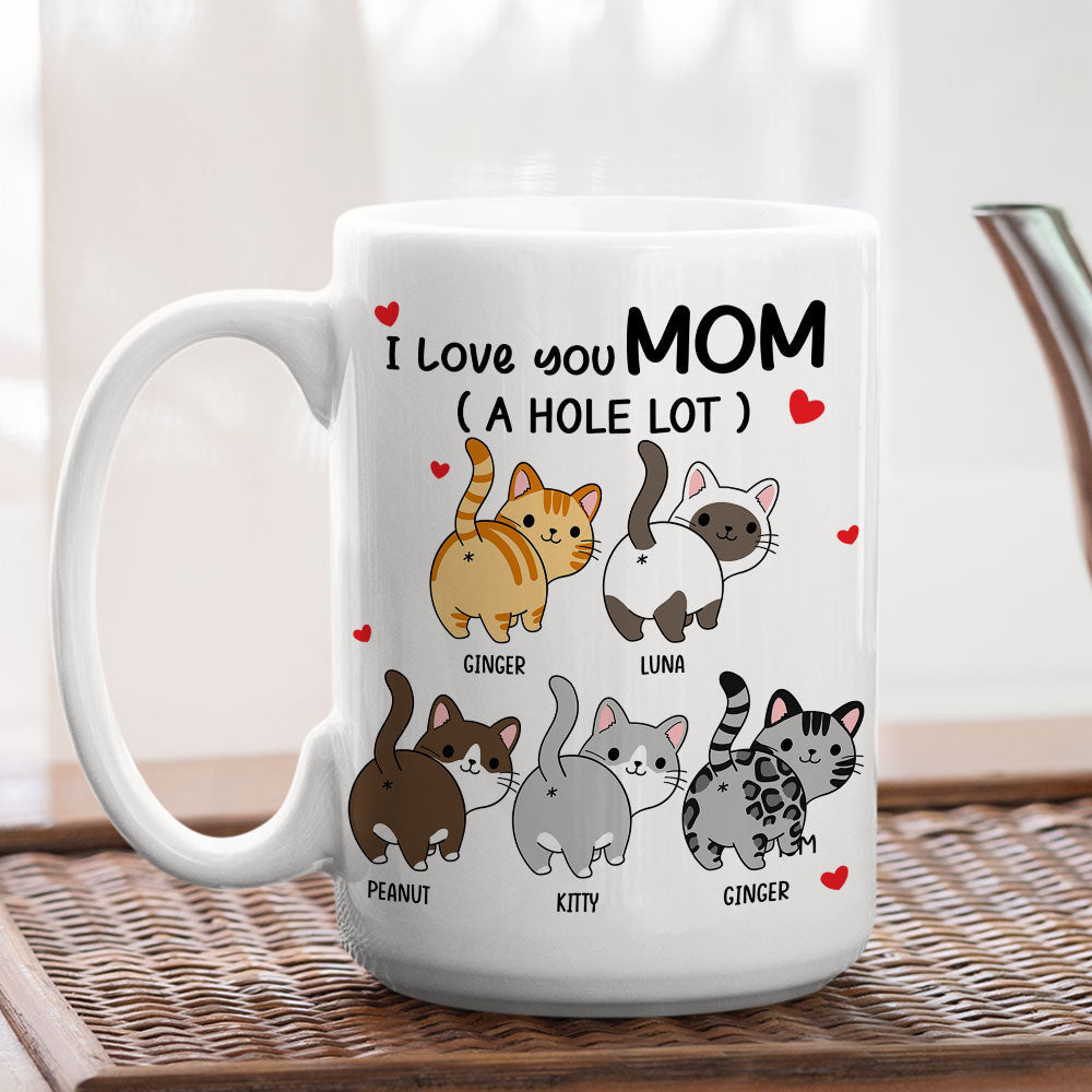 I Love You Dad A Hole Lot - Personalized Custom Coffee Mug