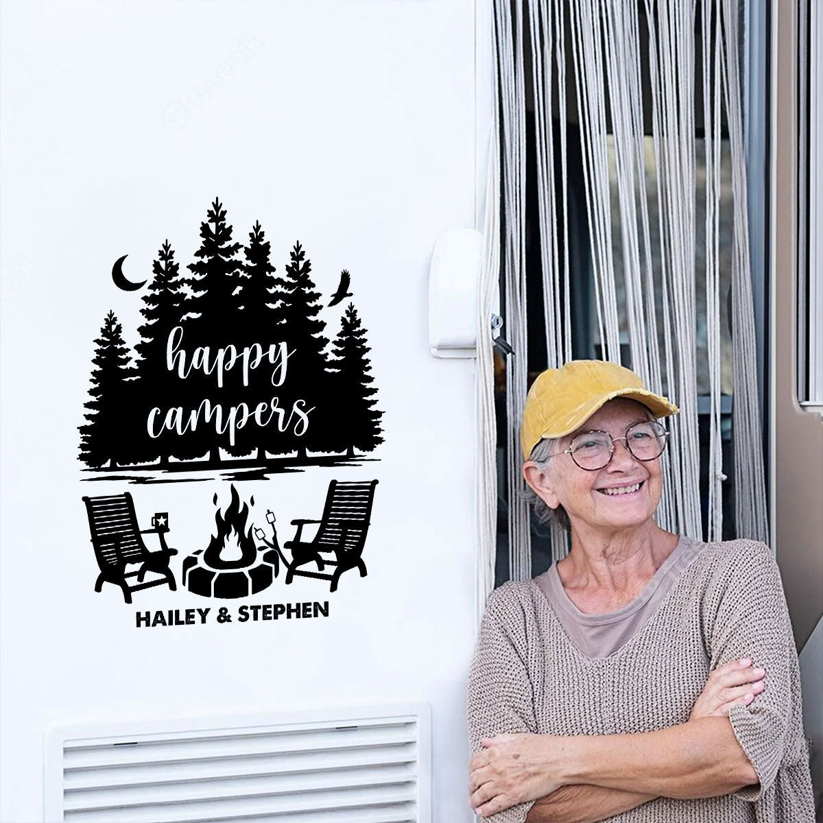 Our Happy Place - Personalized Custom Decal