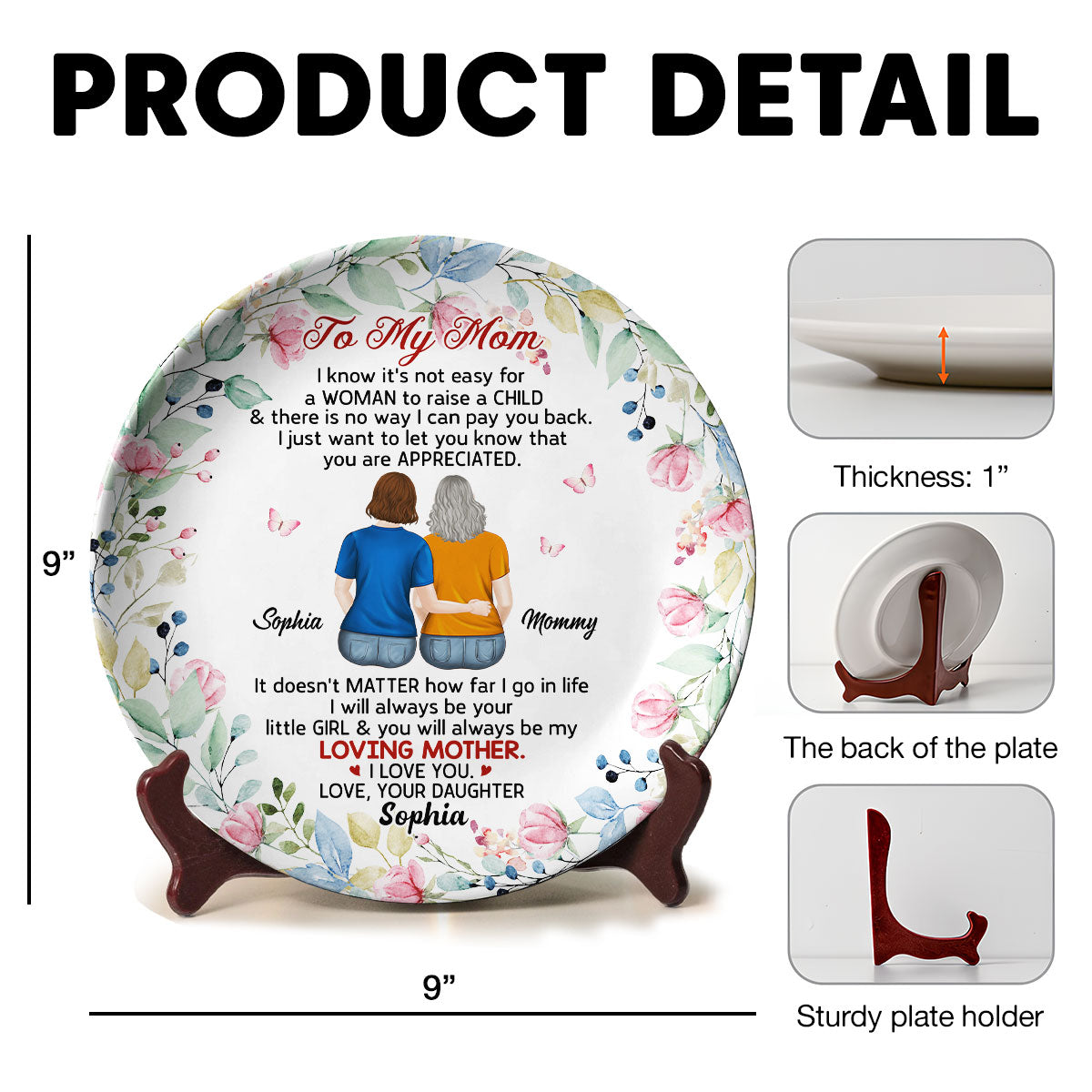 Best Mom Ever - Personalized Custom Plate