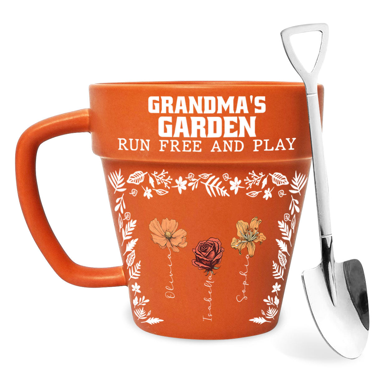 Birth Flower Grow An Old Friend - Personalized Custom Plant Pot Mug