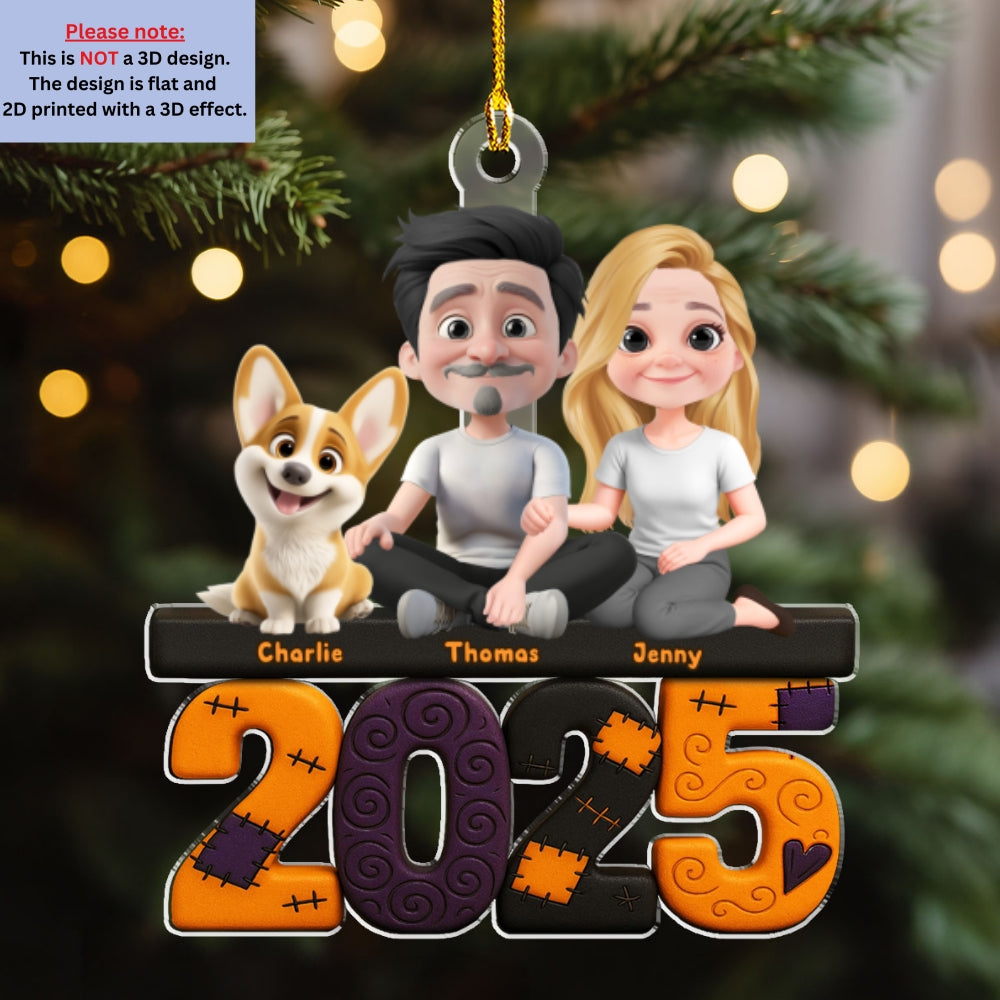 We And Our Dog Creepy - Personalized Custom Acrylic Ornament