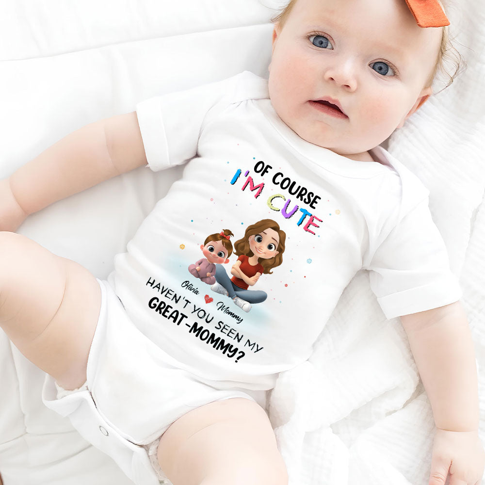 I Am Cute Like My Mommy - Personalized Custom Baby Onesie