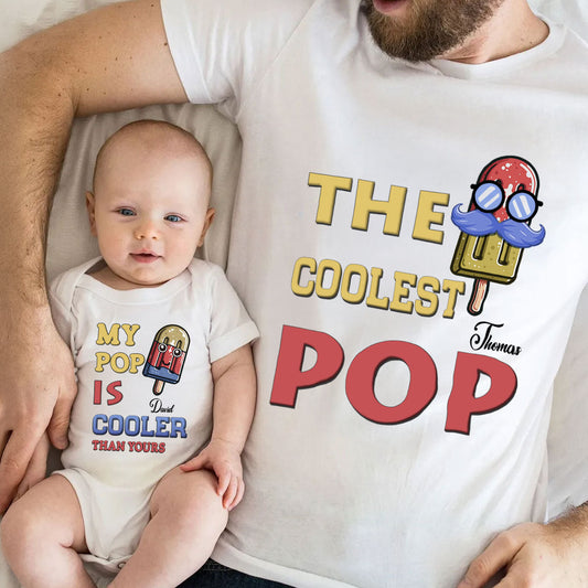 The Coolest Dad - Personalized Custom T-shirt And Onesie
