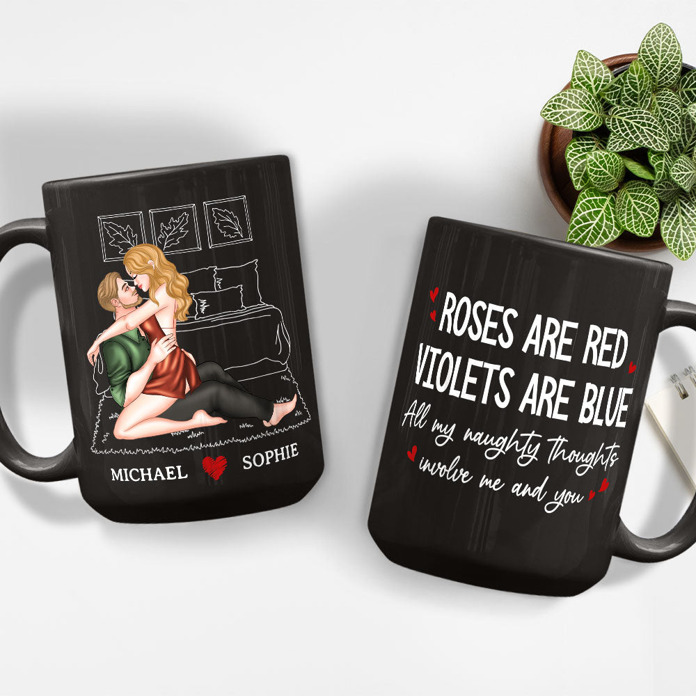 All My Naughty Thoughts - Personalized Custom Coffee Mug