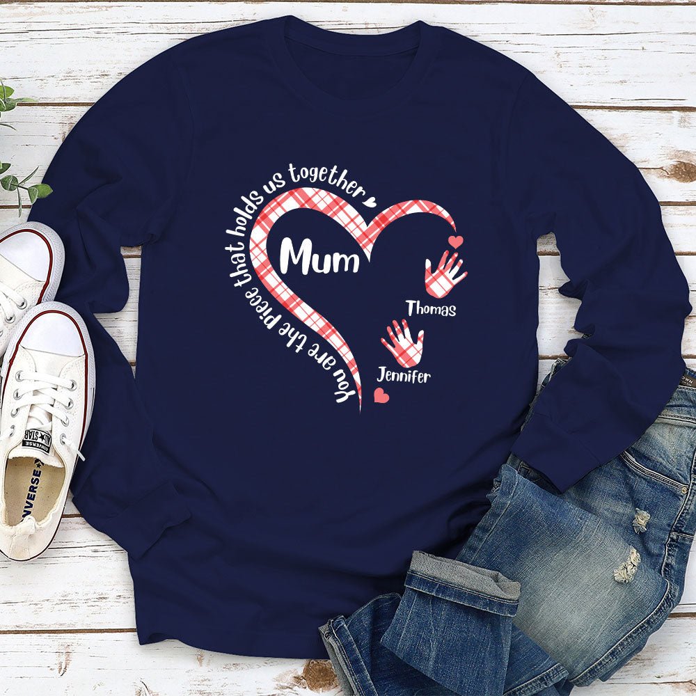 Hold Us Together - Personalized Custom Long Sleeve T-shirt
