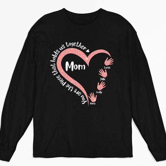 Hold Us Together - Personalized Custom Long Sleeve T-shirt