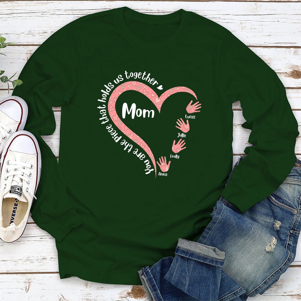 Hold Us Together - Personalized Custom Long Sleeve T-shirt