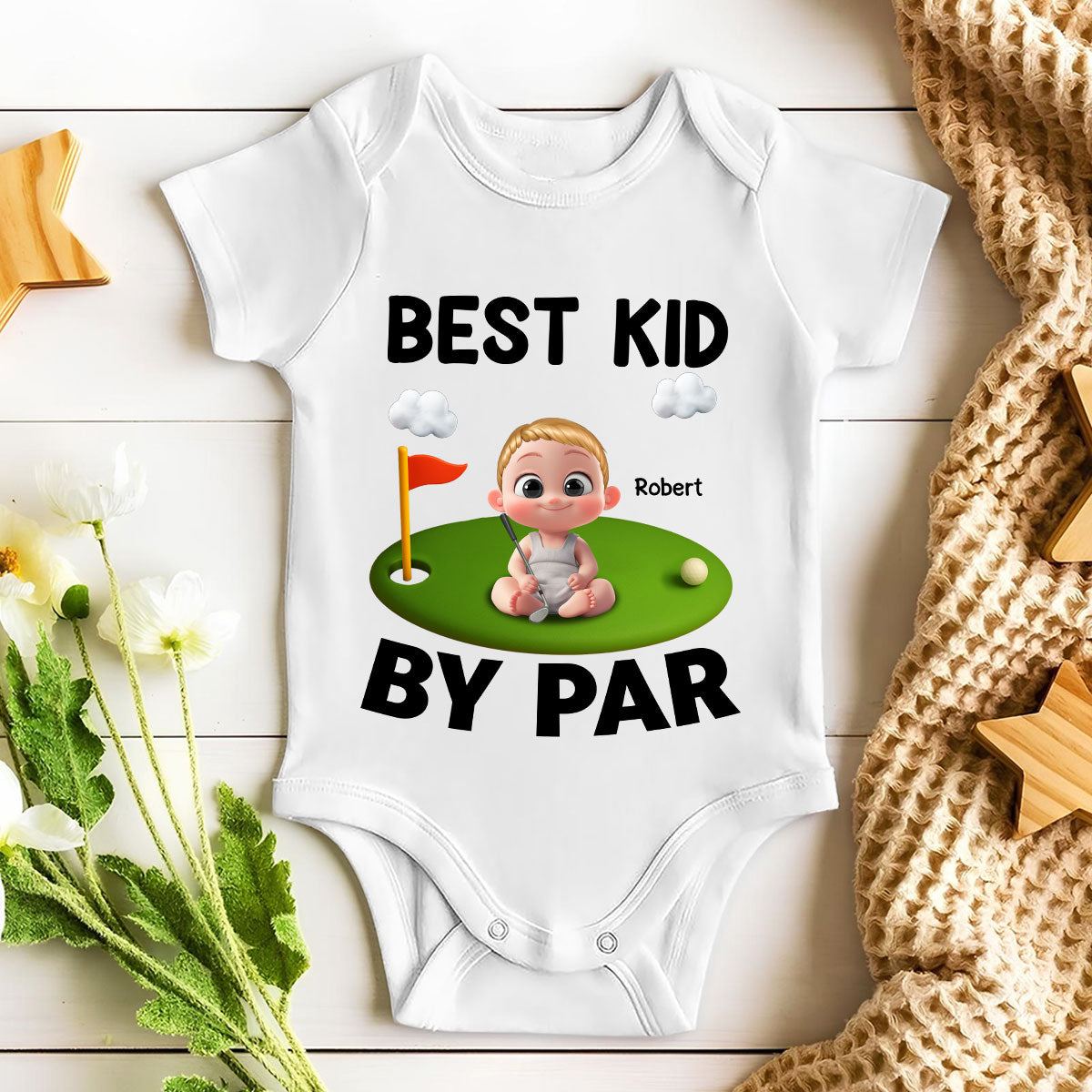Best Dad And Kid By Par - Personalized Custom T-shirt And Onesie