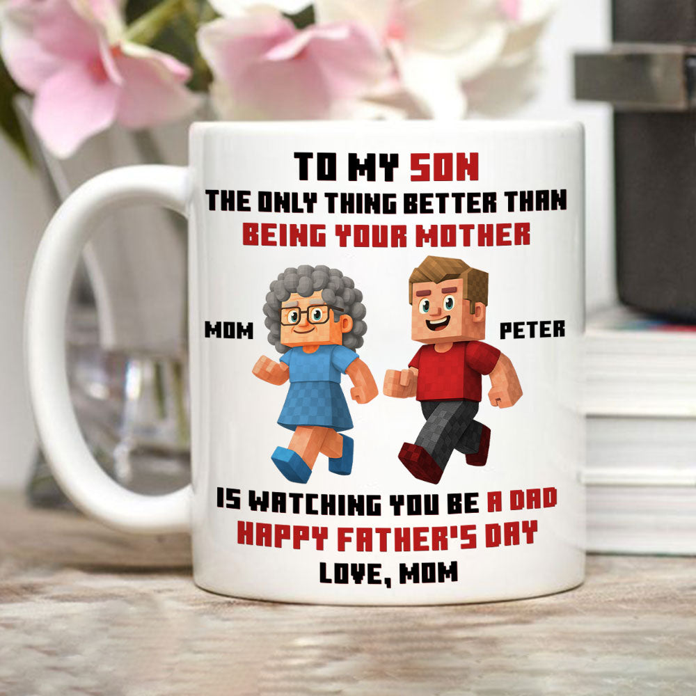 Mother Message To Son - Personalized Custom Coffee Mug