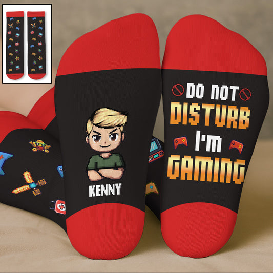 Do Not Disturb - Personalized Custom Crew Socks