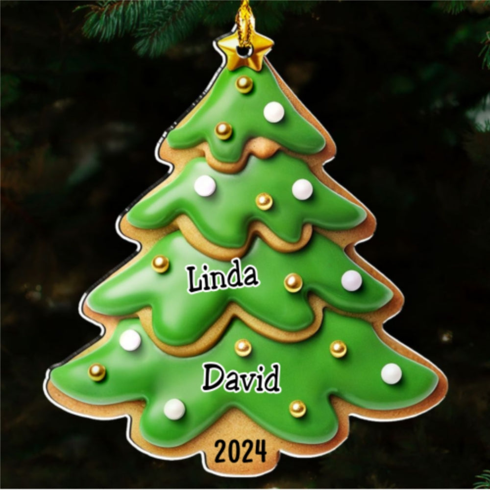 Family Gingerbread Name - Personalized Custom Acrylic Ornament