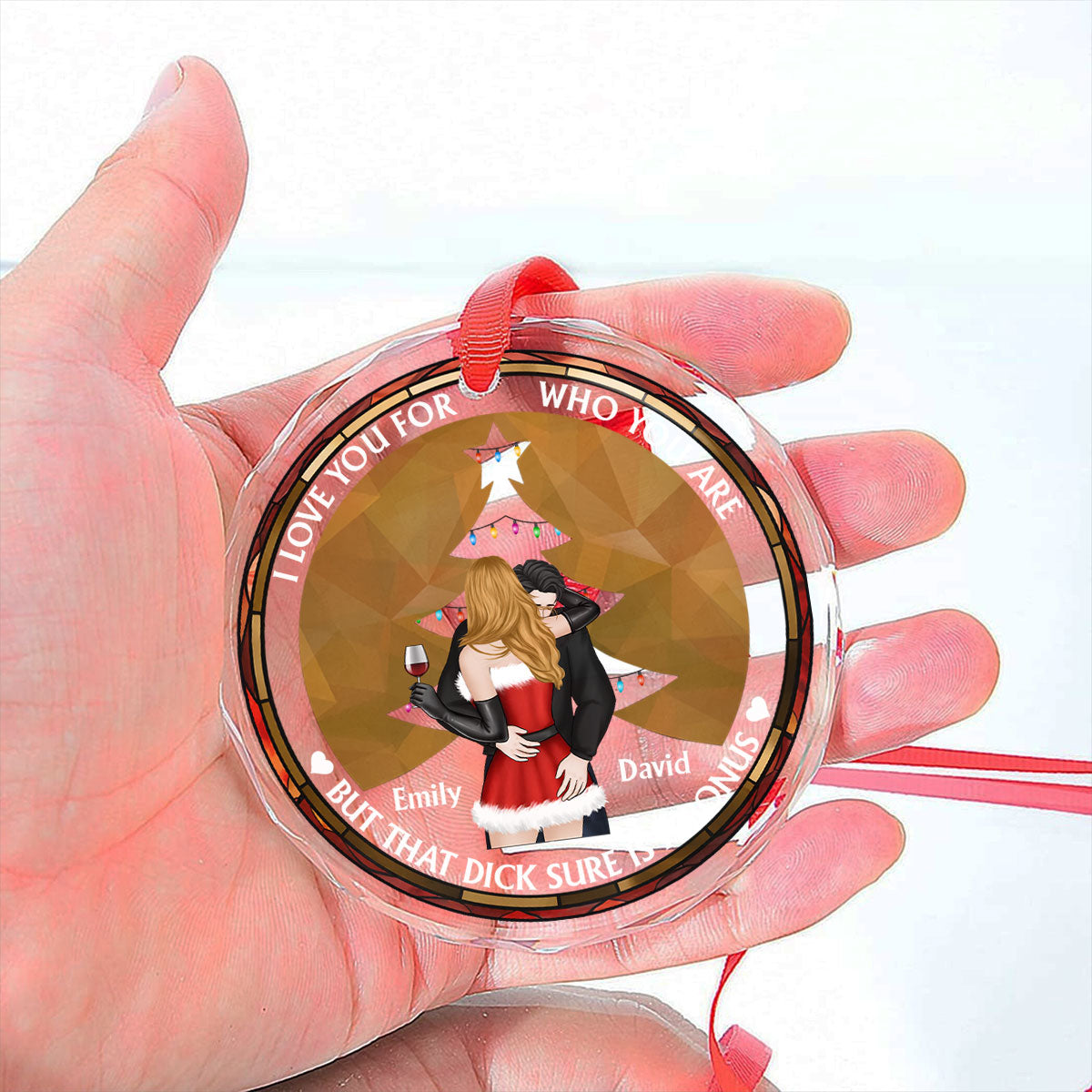 The Only One I Want To Annoy - Personalized Custom Glass Ornament