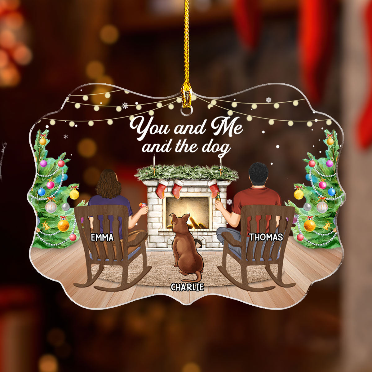You And Me - Personalized Custom Acrylic Ornament