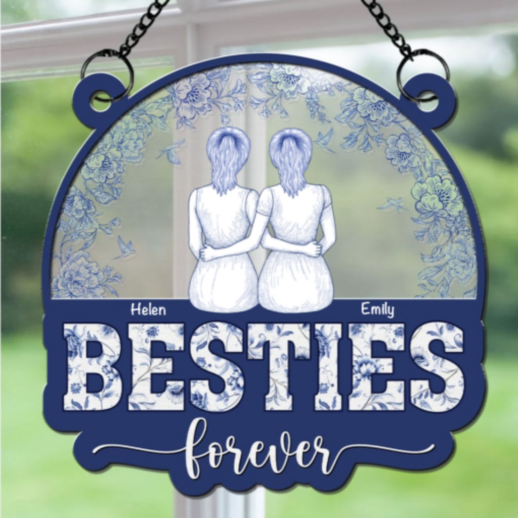 Forever Soul Bestie - Personalized Custom Suncatcher