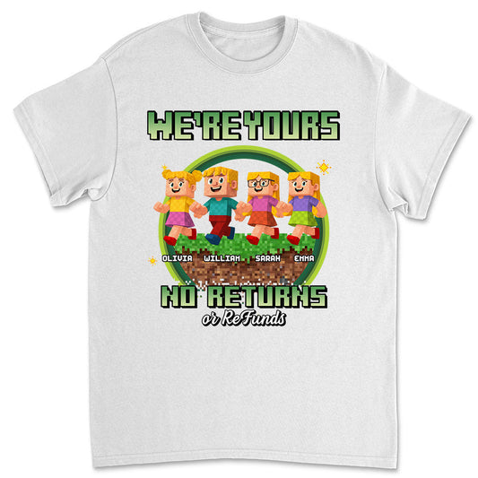 Pixelated Love For Dad - Personalized Custom Shirt