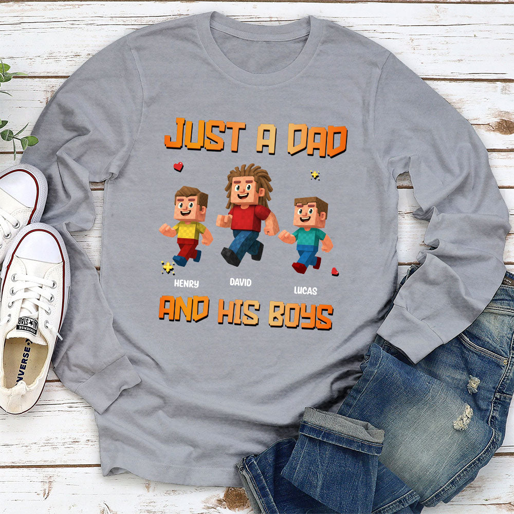 Just A Dad - Personalized Custom Shirt