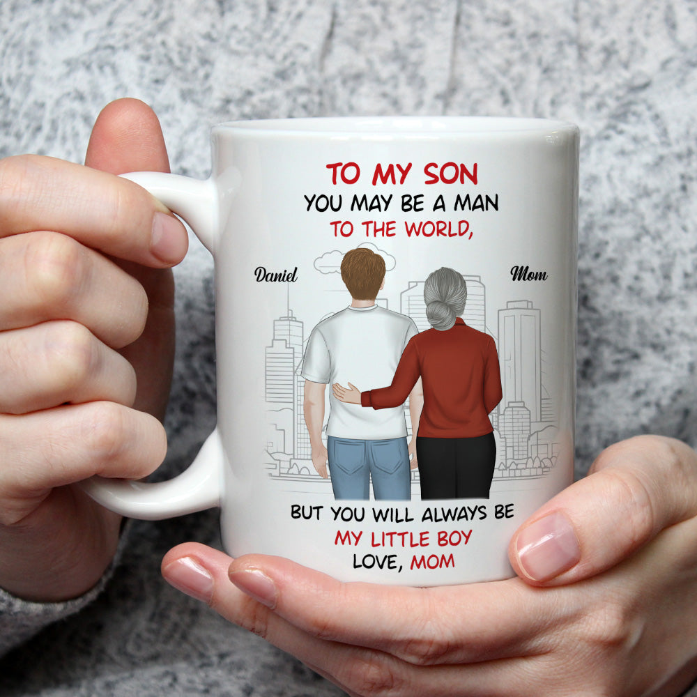 Always My Little Boy - Personalized Custom Coffee Mug