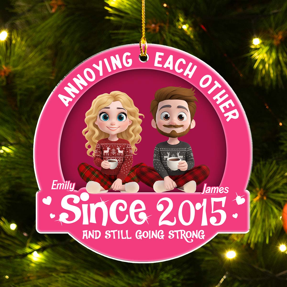 Love You Forever - Personalized Custom Acrylic Ornament