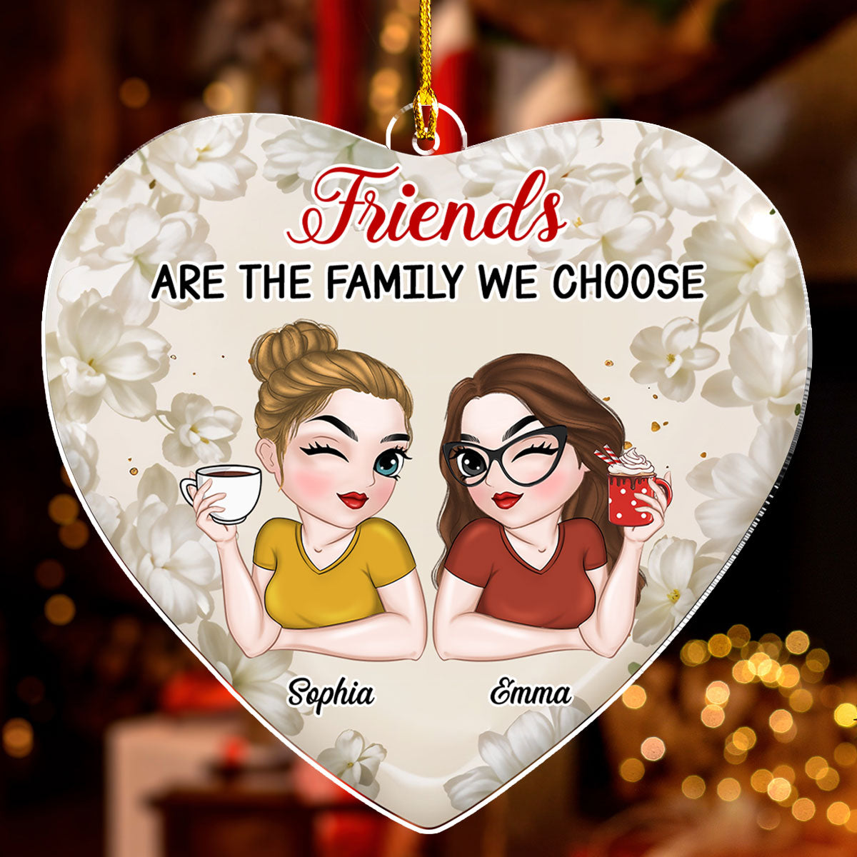 The Family We Choose - Personalized Custom Acrylic Ornament