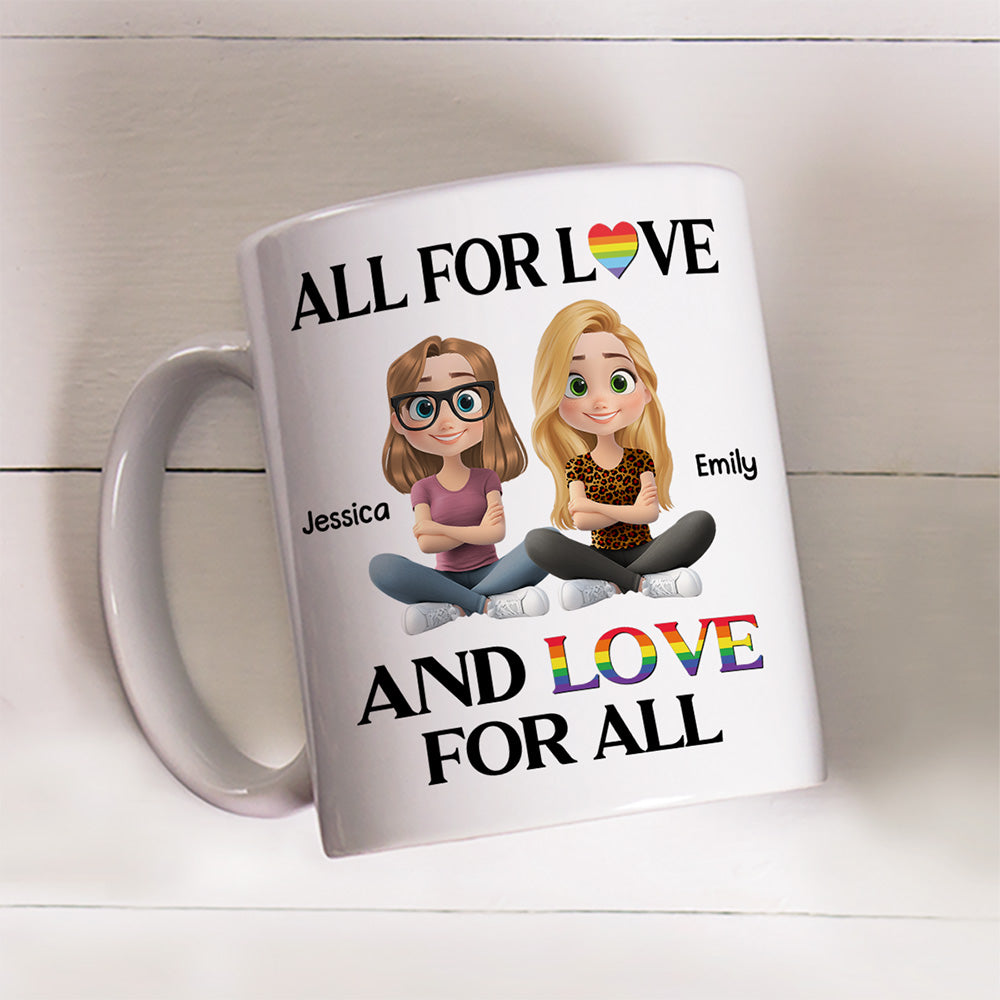 Spread Love To All Hearts - Personalized Custom Coffee Mug