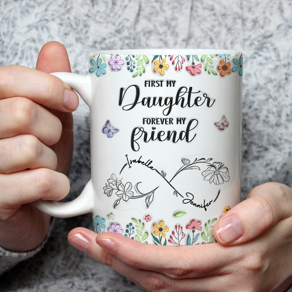 From Mom To Lifelong Friend - Personalized Custom 3D Inflated Effect Mug